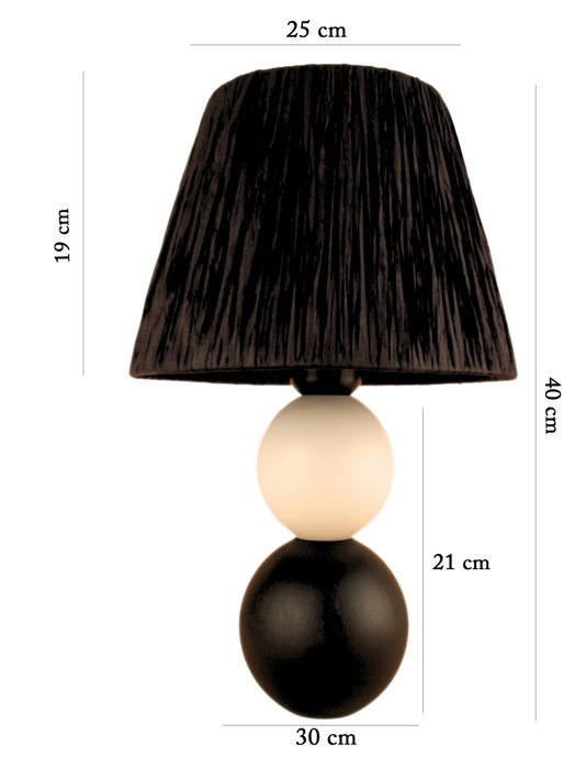 Opviq Lámpara de mesa YL618 en Blanco y Negro Opviq Lámpara de mesa YL618 en Blanco y Negro